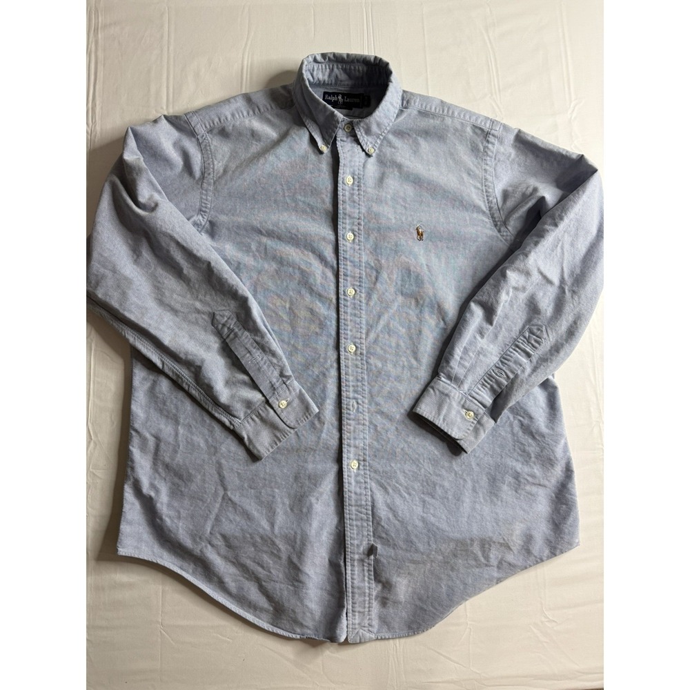 Vintage Polo Ralph Lauren Shirt Men's 16.5/35 Long Sleeve Button Up Flesh Pony